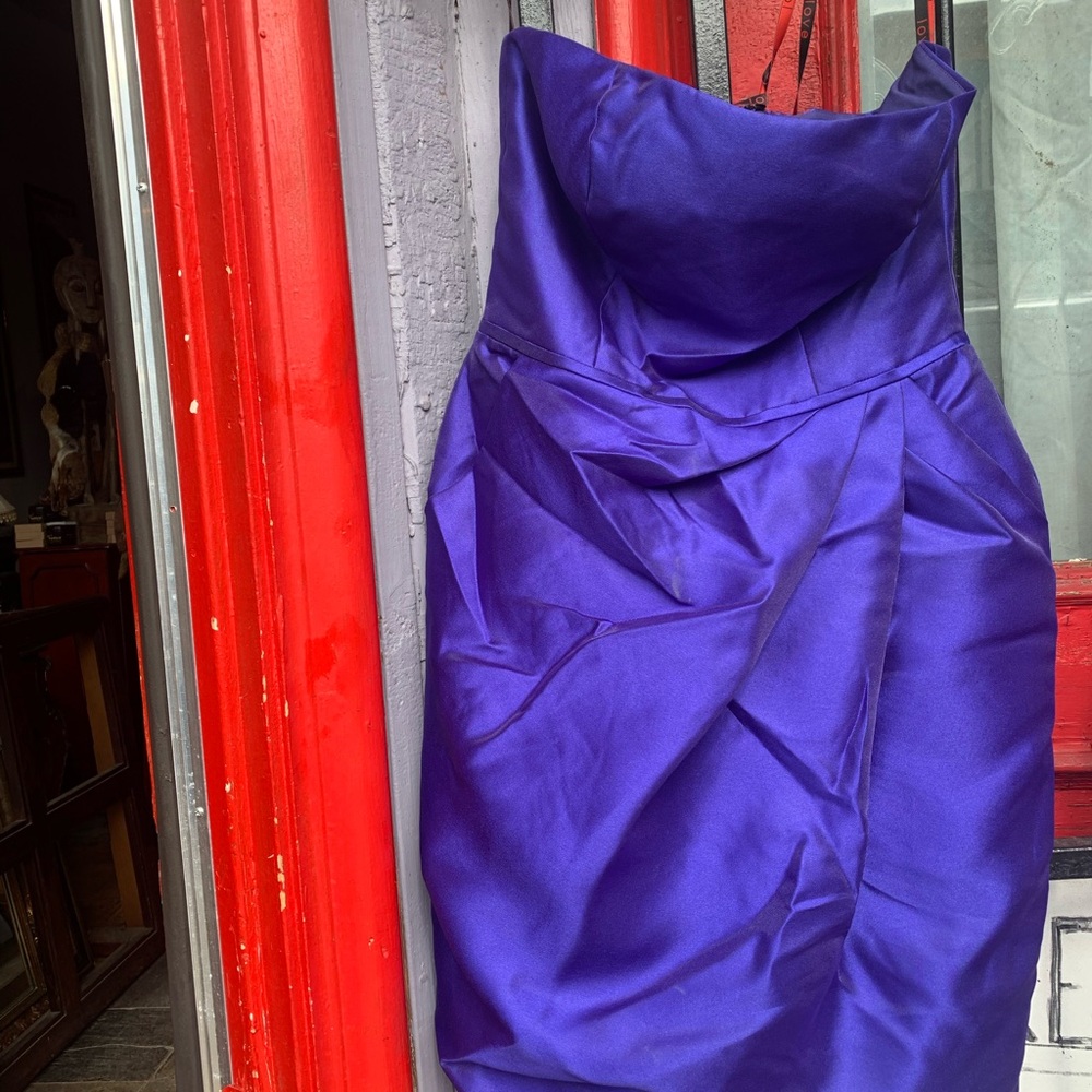 Love Purple Dress with Rhinestone Bow